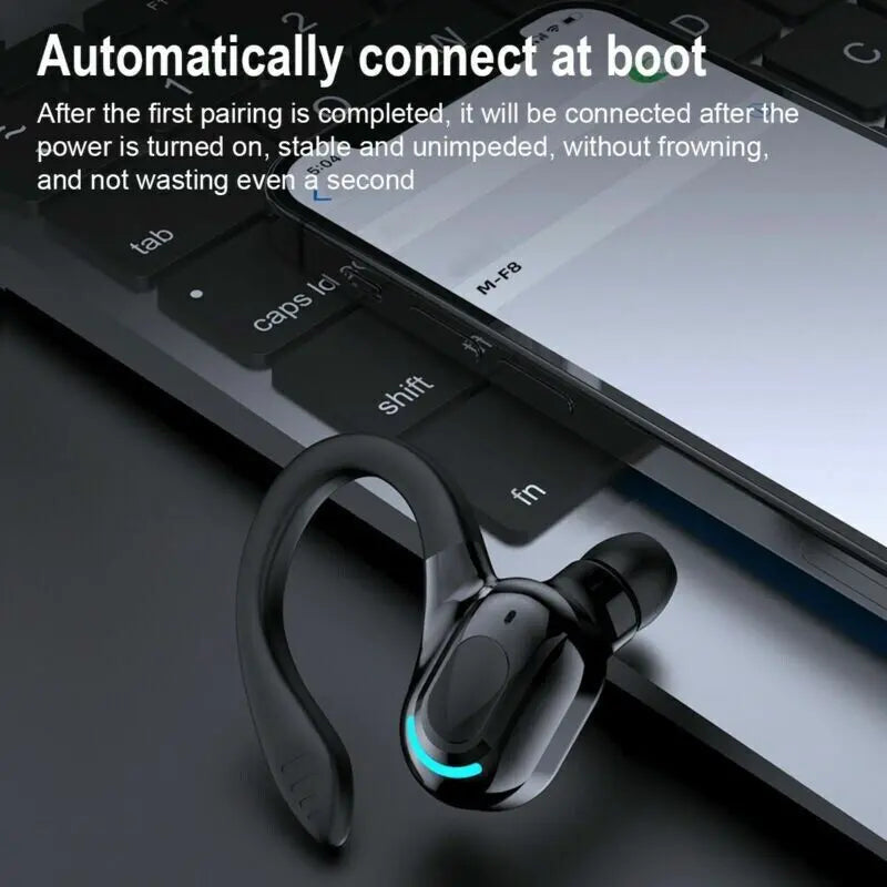 New Bluetooth 5.1 Headset Wireless Earbuds Earphones Stereo Headphones Puce Gaia