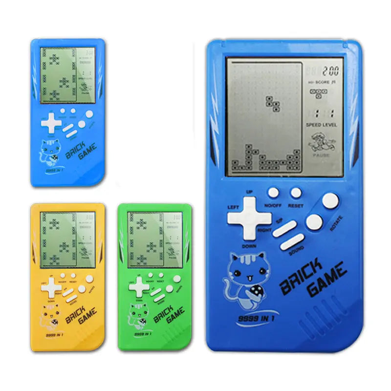 Retro Childhood Tetris Handheld Game Player Teal Simba