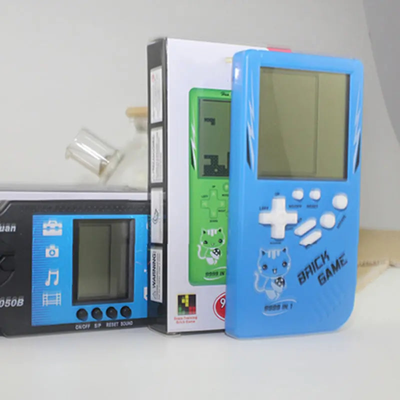 Retro Childhood Tetris Handheld Game Player Teal Simba