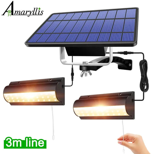 Upgraded Solar Pendant Lights Outdoor Indoor Auto On Off Solar Lamp - Dwelra