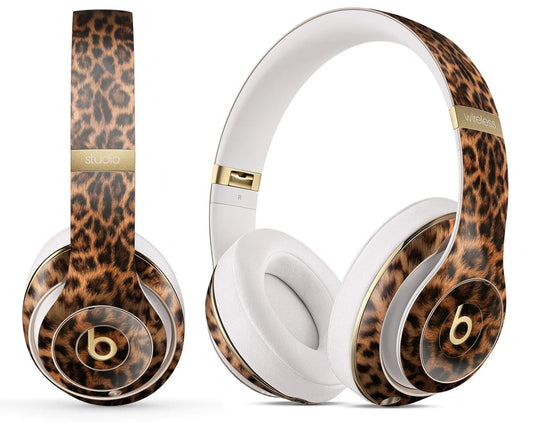 Mirrored Leopard Hide - Full Body Skin Decal Wrap Kit for Beats by Dre - Dwelra