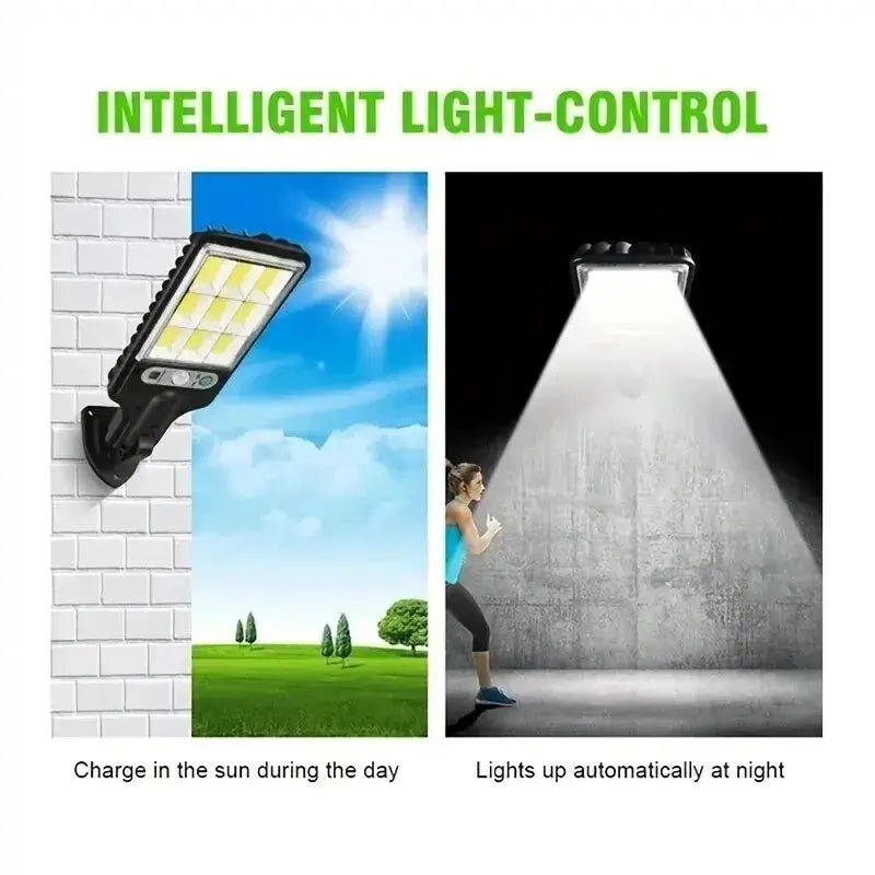 72/108 COB Sensor Solar Lights Outdoor LED Street Garden Solar Lamps - Dwelra