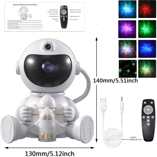 Galaxy Star Projector LED Night Light Starry Sky Astronaut Porjectors