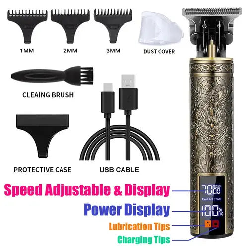 T9 Vintage Hair Trimmer USB Fast Charging Hair Cutting Machine AliExpress