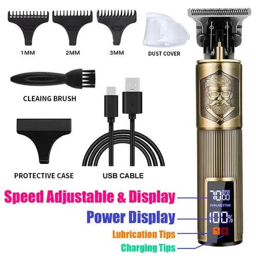 T9 Vintage Hair Trimmer USB Fast Charging Hair Cutting Machine AliExpress