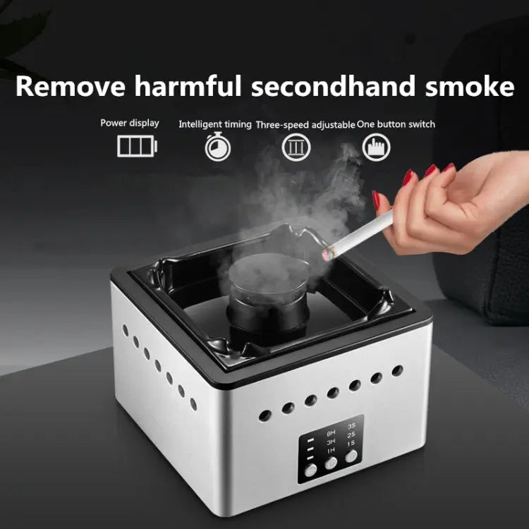 Ashtray Air Purifier Home Indoor Smoke Removal Small Desktop Chocolate Chronos