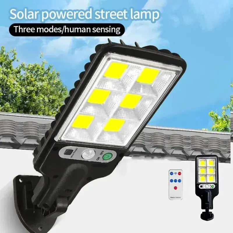 72/108 COB Sensor Solar Lights Outdoor LED Street Garden Solar Lamps - Dwelra