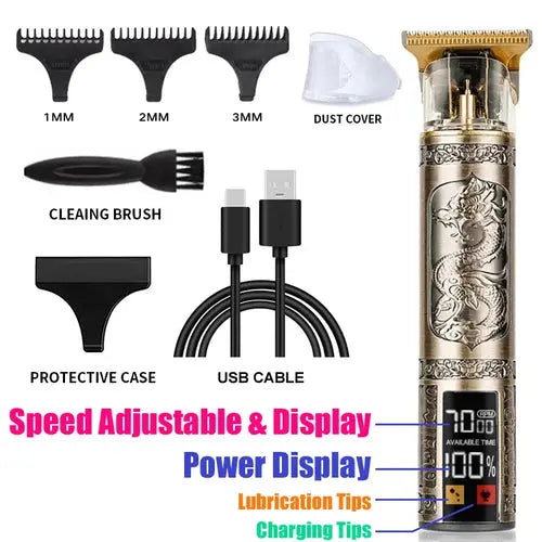 T9 Vintage Hair Trimmer USB Fast Charging Hair Cutting Machine AliExpress