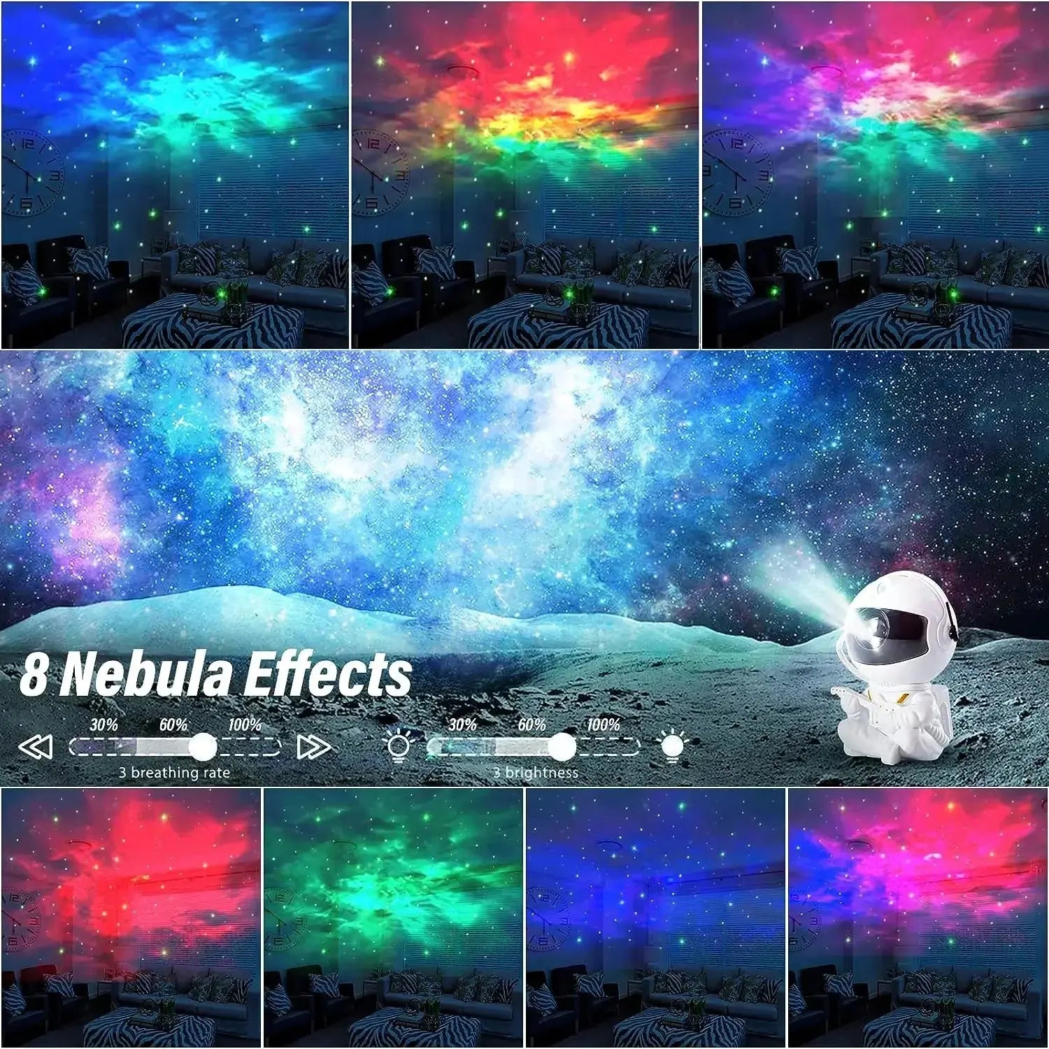 Galaxy Star Astronaut Projector Light Starry Sky Porjectors Lamp - Dwelra