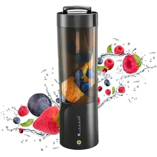 Portable Blender Fresh Juice Mixer Home Electric Wireless Charge Mini Maroon Asteria