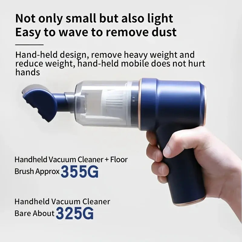 120W Cordless Handheld Vacuum Cleaner – Powerful & Portable for Car & Home