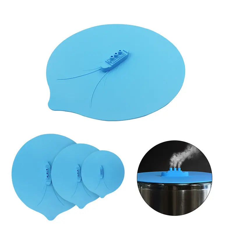 Cooking Lid Steam Ship Boat Silicone For Home House Maroon Asteria