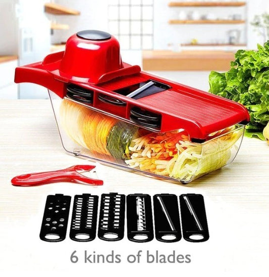 Stainless Steel 6 Blades Vegetable Slicer - Dwelra