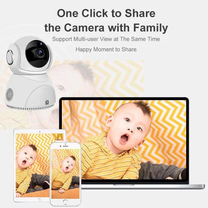 HD 1080P Camera 360° Panoramic PTZ Wireless Wifi Camera - Dwelra